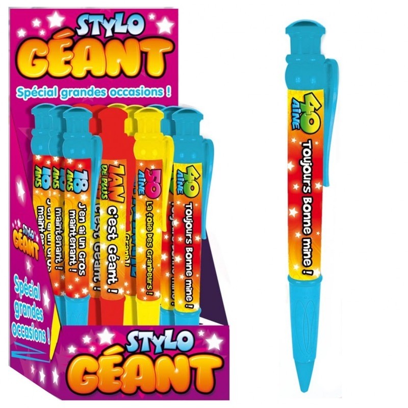 Stylo géant la 40aine Toujours bonne mine