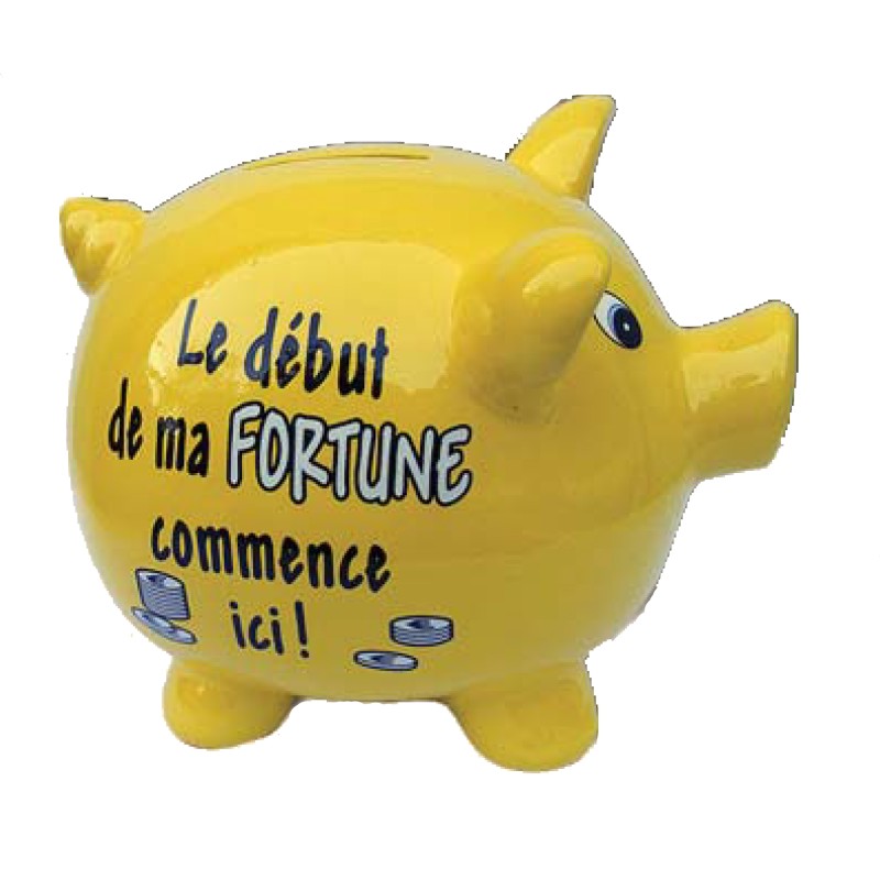 Tirelire cochon XL "Fortune colossale"