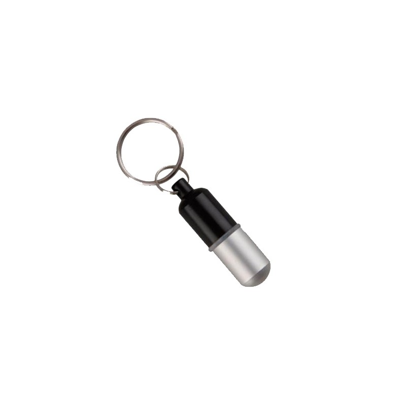 Porte-clé capsule imperméable noir - Small