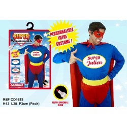 Costume super-héros homme personnalisable