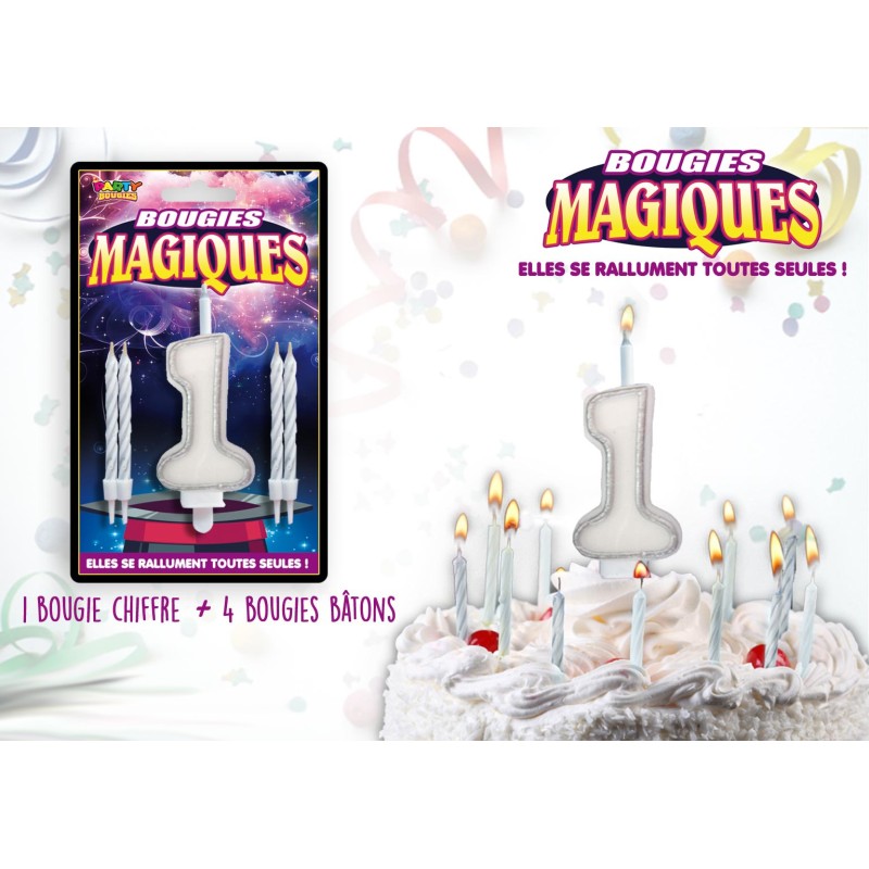 Bougies magiques 1 an