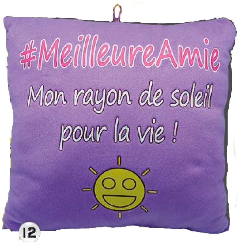 Coussin humoristique Meilleure amie