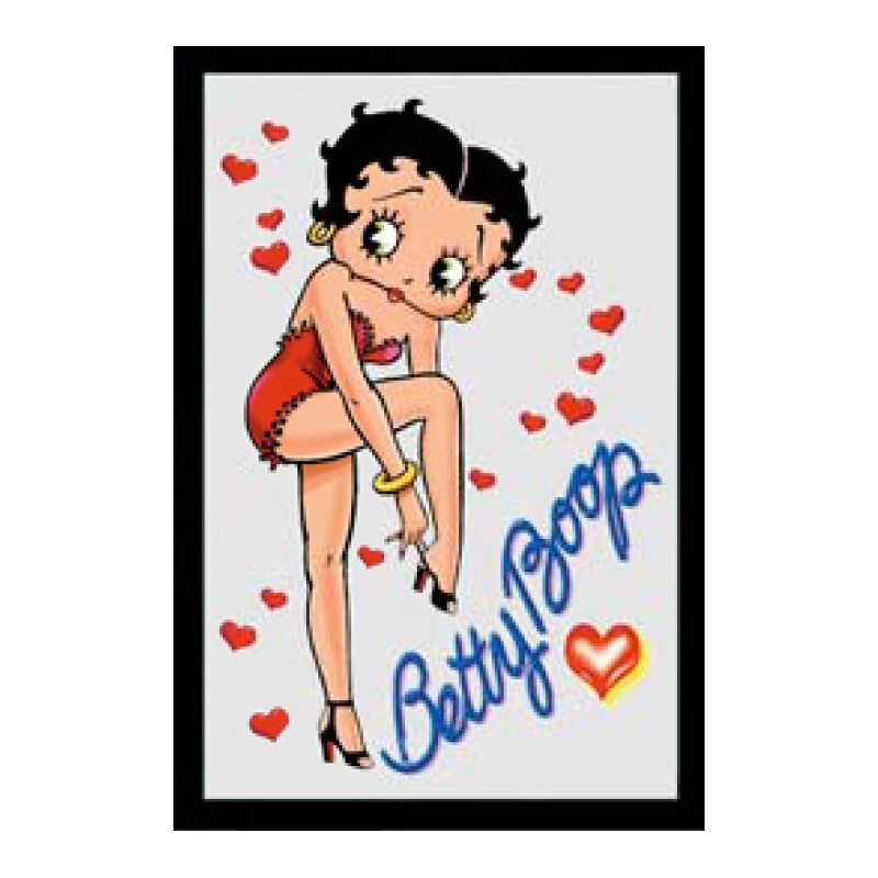 Miroir Betty Boop enfilant sa chaussure à talon