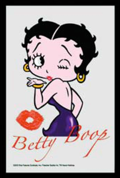 Miroir Betty Boop envoie un bisou