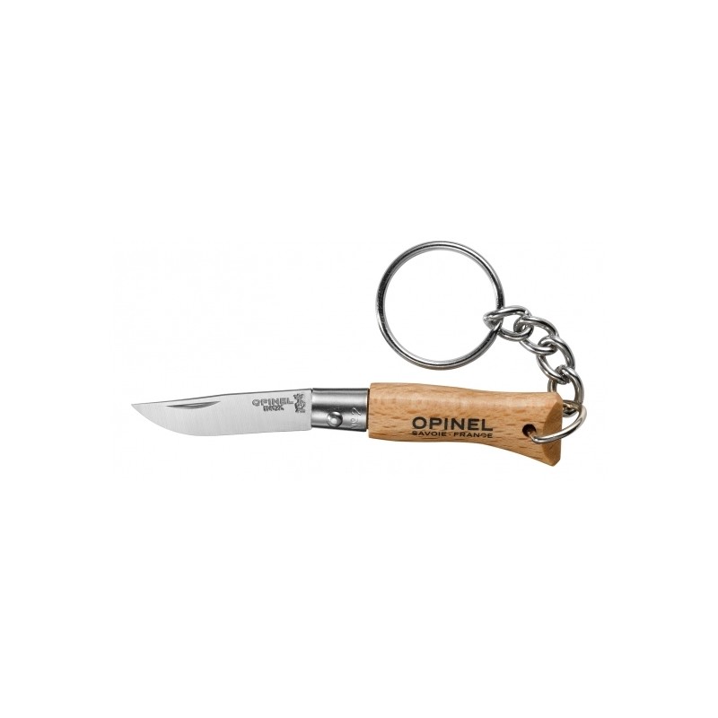 Couteau Opinel porte-clés n° 02 - bois hêtre