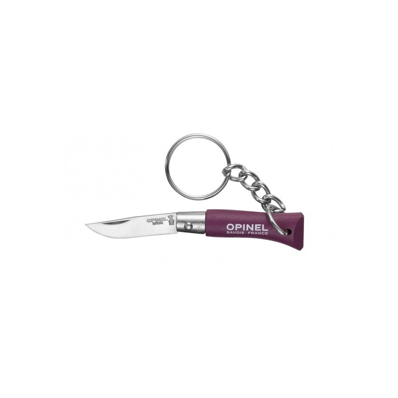 Couteau Opinel porte-clés n° 02 - manche aubergine