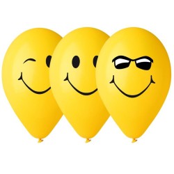 10 ballons "Smile" 94 cm