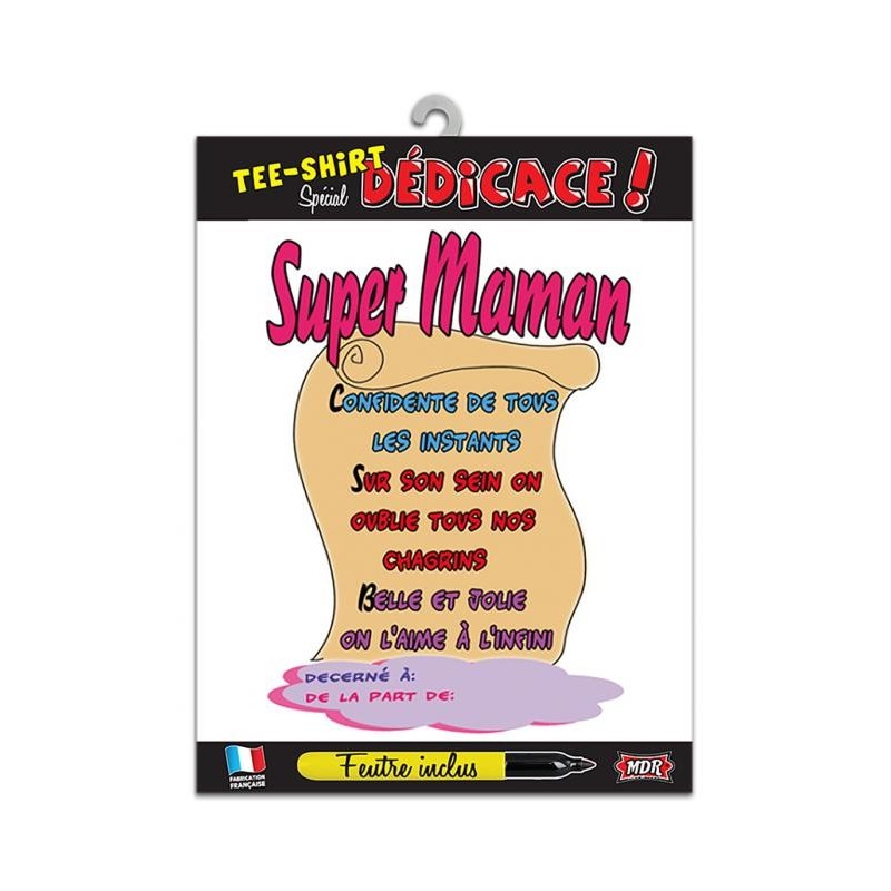 Tee-shirt personnalisable Super maman