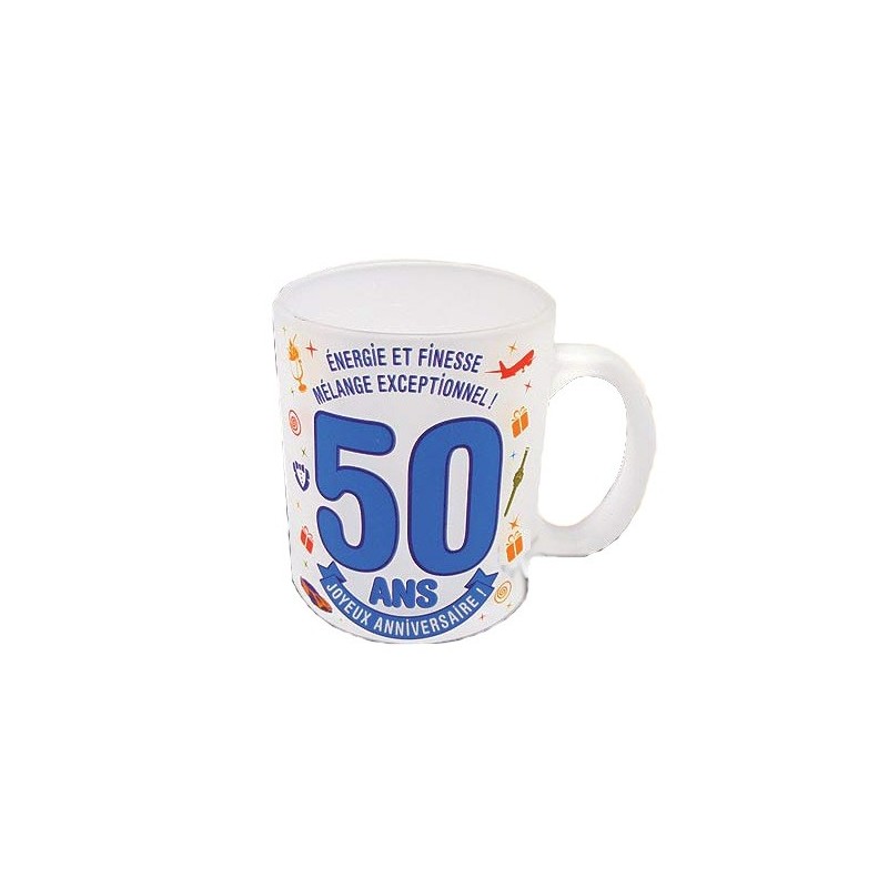 Mug 50 ans effet givré