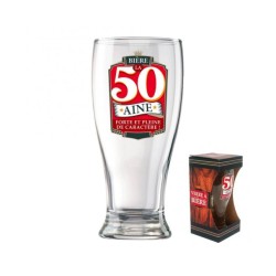 Verre à bière la 50aine - Forte et pleine de caractère