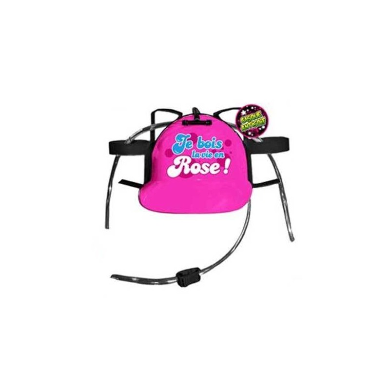 Casque anti-soif Je bois la vie en rose