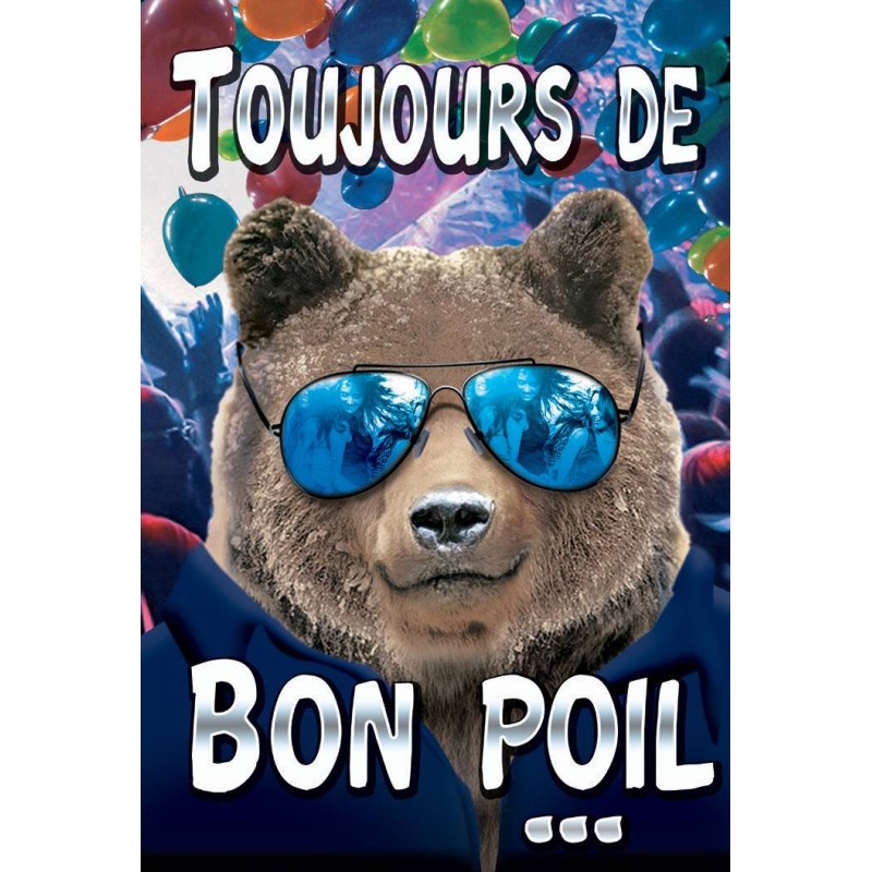 Carte géante "Ours bon poil"