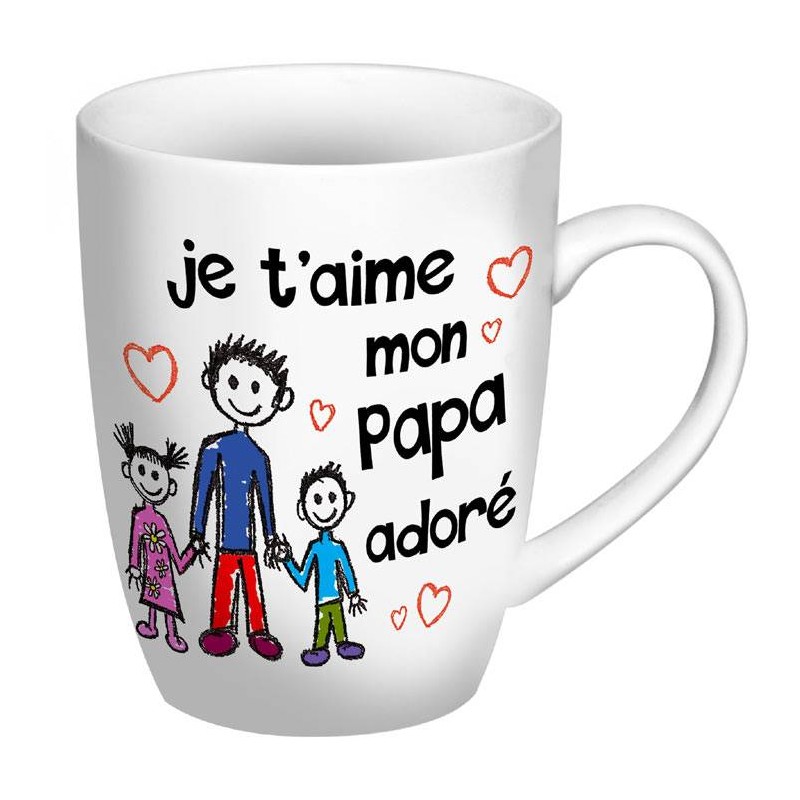 Mug "Je t'aime mon papa adoré"