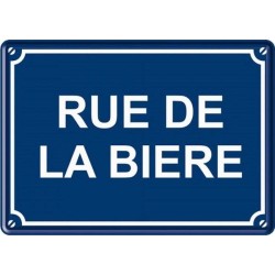 Plaque Rue de la Biere