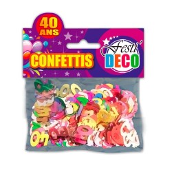 confettis 40 ans