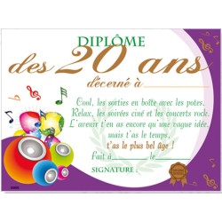 Diplôme Fashion 20 Ans