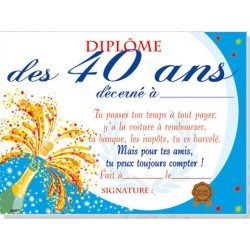 Diplôme Fashion 40 ans