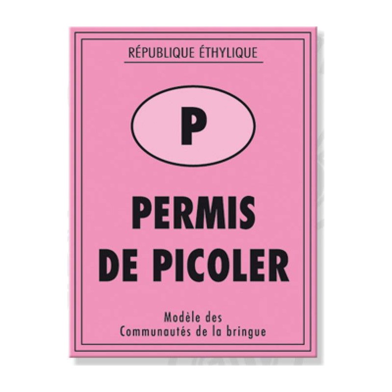 Permis de picoler