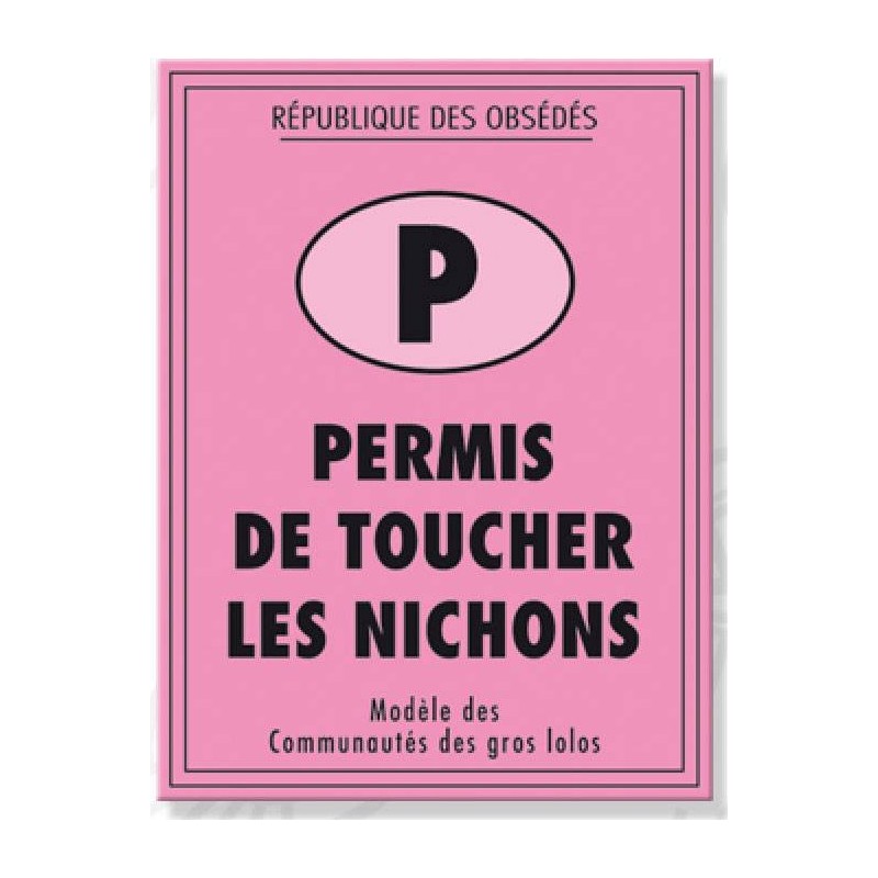 Permis de toucher les nichons