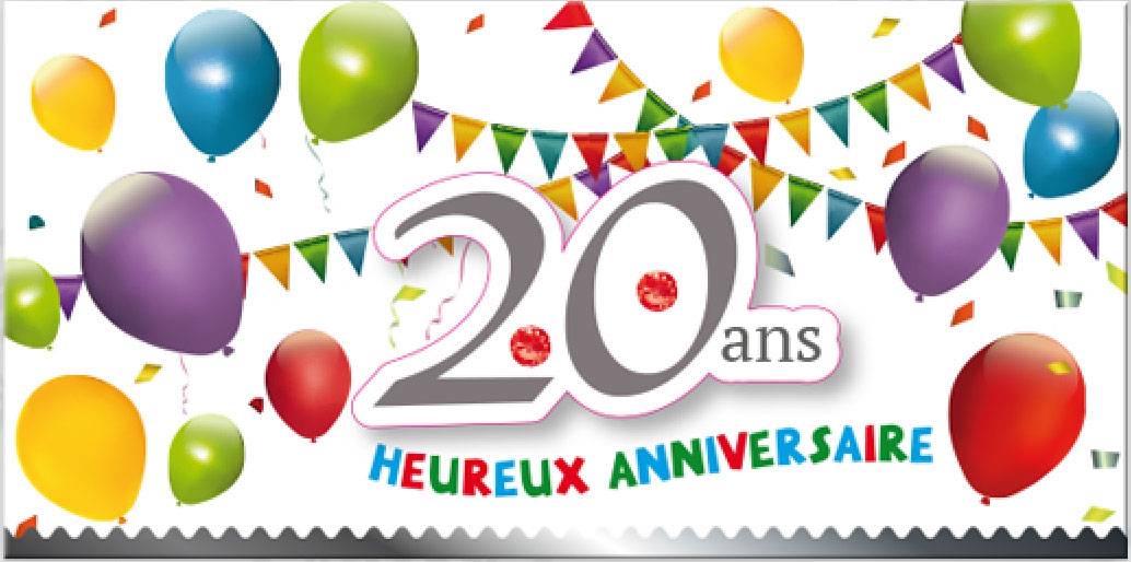 Carte 21 X 10 5cm Ans Heureux Anniversaire