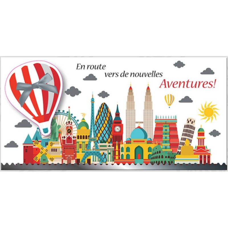 Carte format paysage En route vers de nouvelles aventures