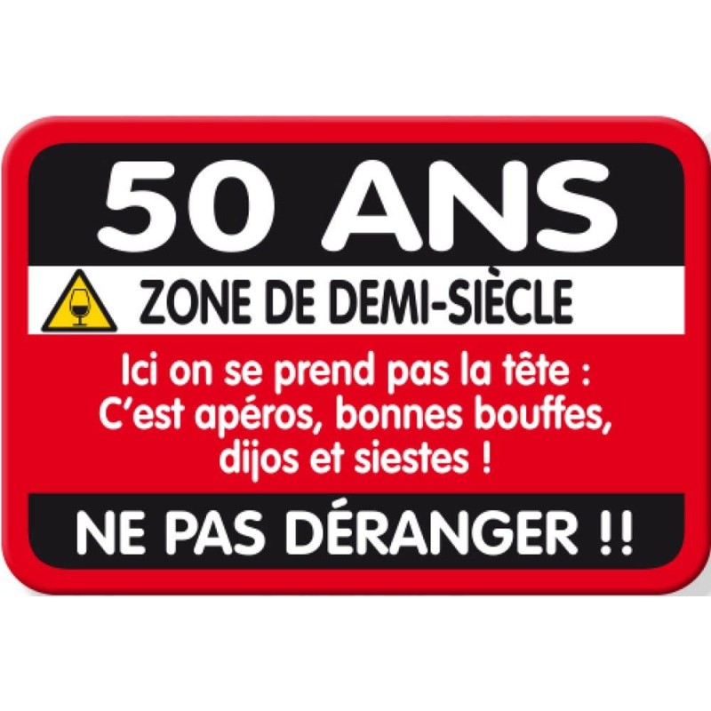 Plaque De Porte 50 Ans