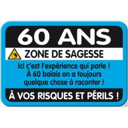 Plaque De Porte 60 Ans