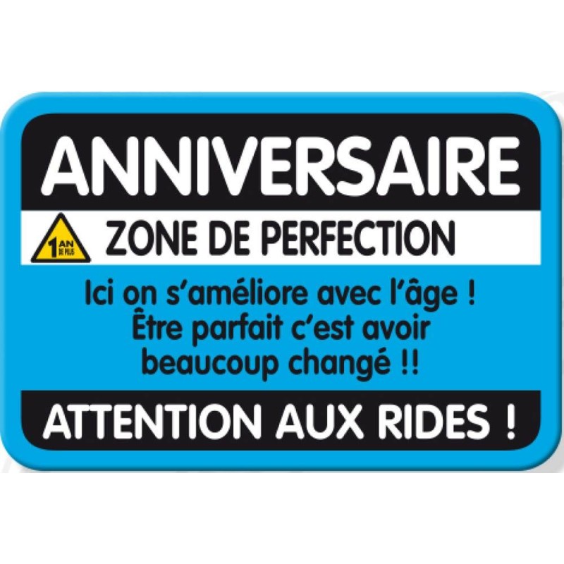 Plaque porte anniversaire