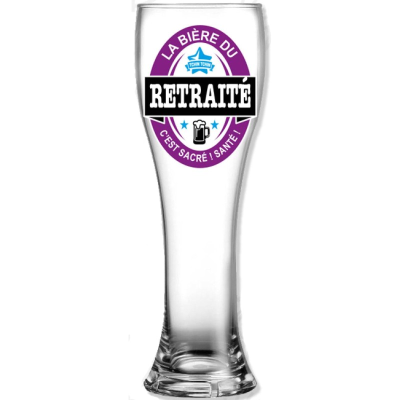 Verre à bière XXL Retraité