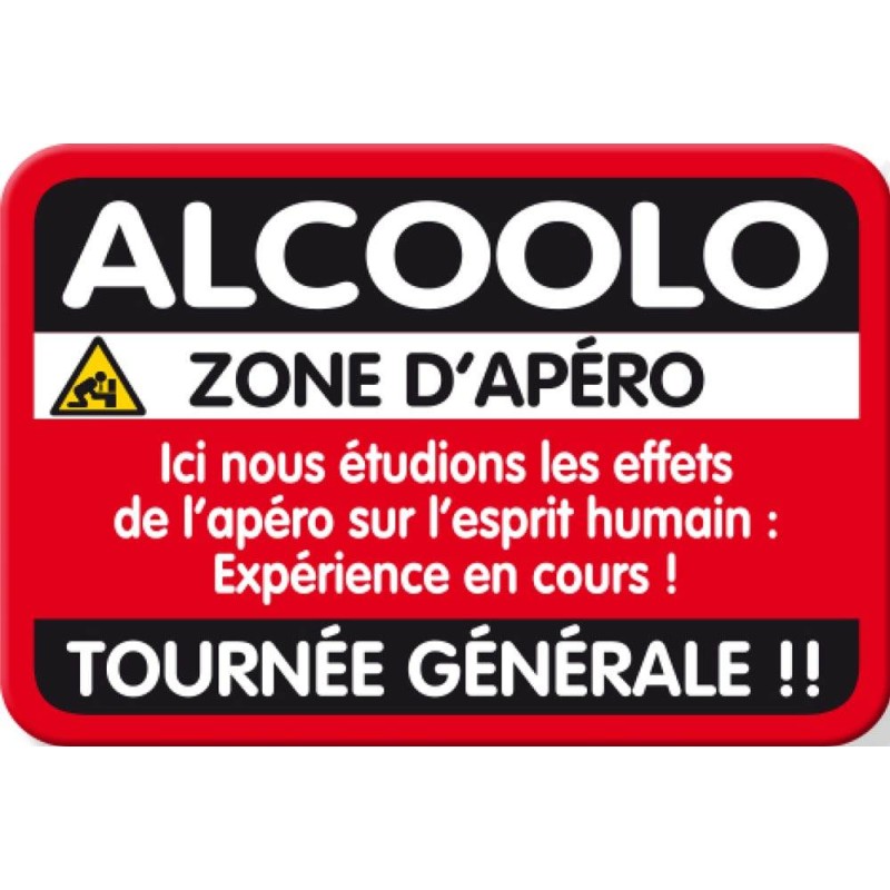 Plaque porte alcoolo