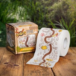 Rouleau papier toilette perdu dans la forêt