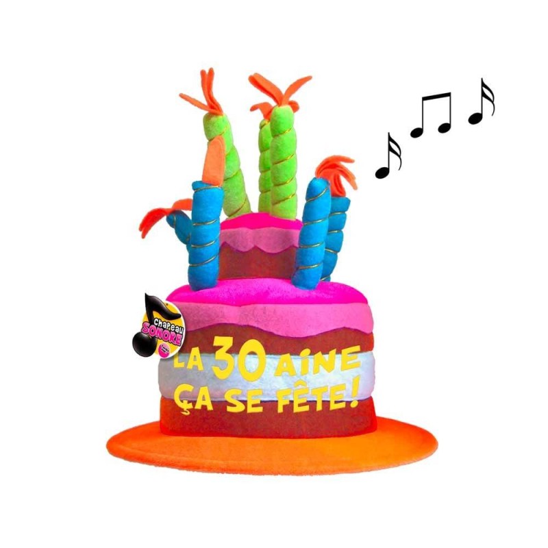 Chapeau Anniversaire Musical 30 ans