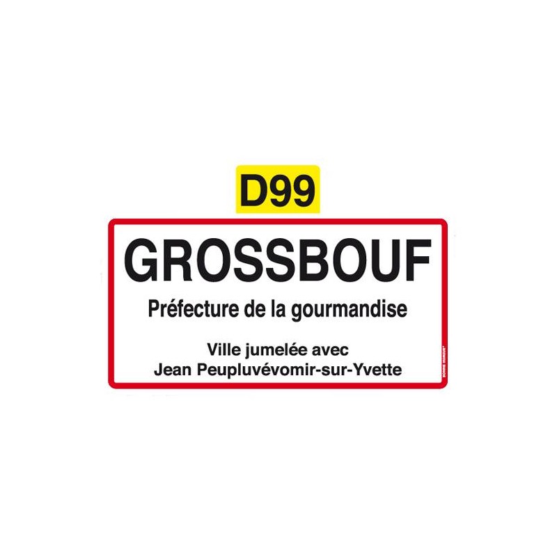 Plaque de ville grossbouf