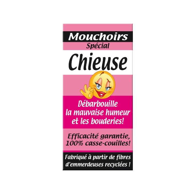 Mouchoirs papier chieuse