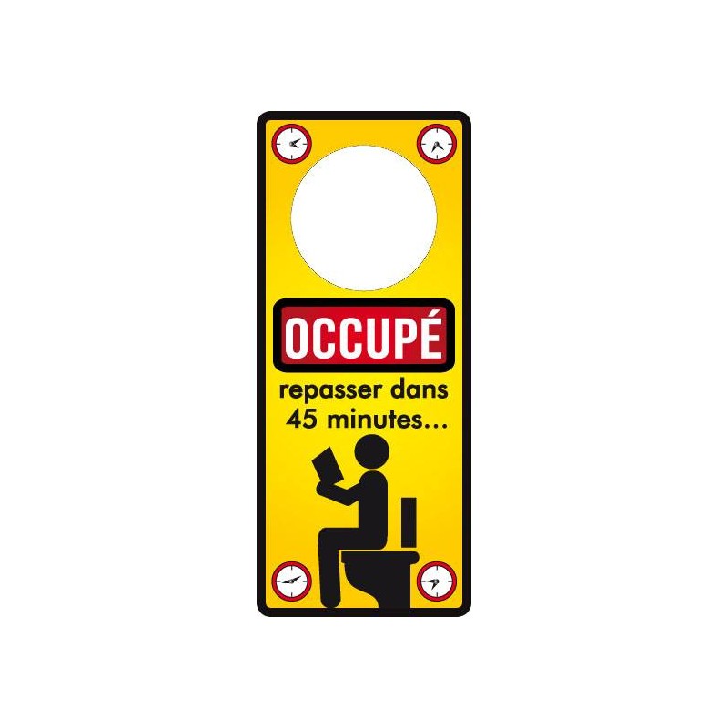 Poignée de porte "occupé"