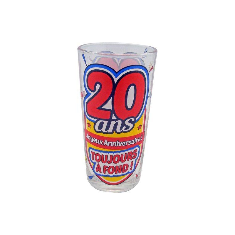 Verre soda 20 ans