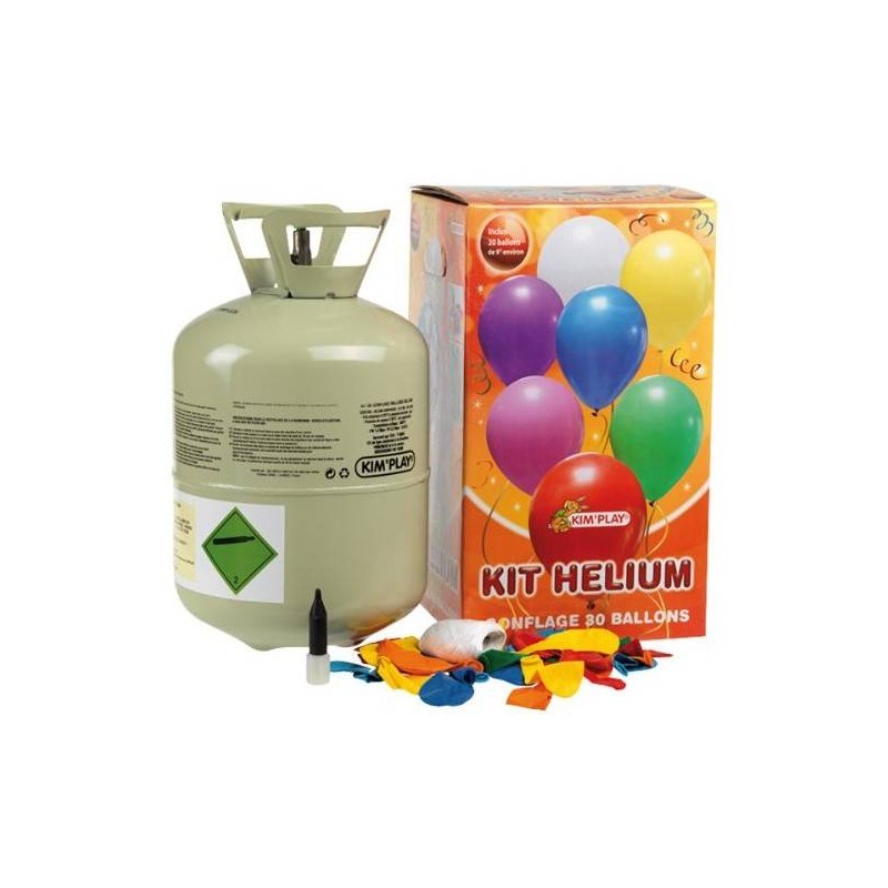 Kit helium avec 30 ballons