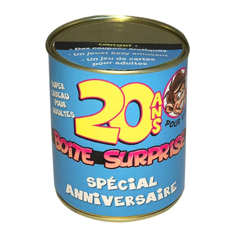 Boîte de conserve surprise sexy - 20 ans homme