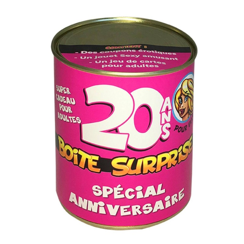 Boîte de conserve surprise sexy - 20 ans femme