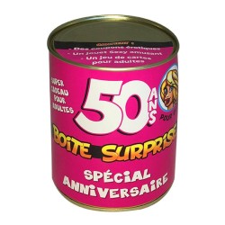 Boîte de conserve surprise sexy - 50 ans femme