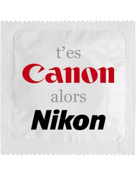 Préservatif t'es Canon alors Nikon