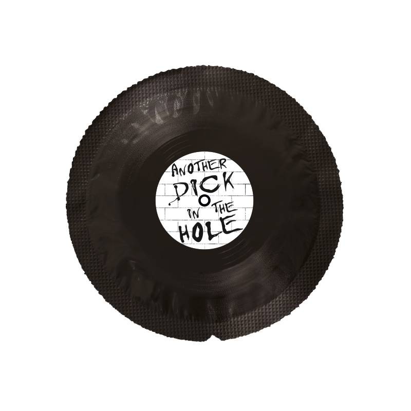 Préservatif vinyle "Another dick in the hole"