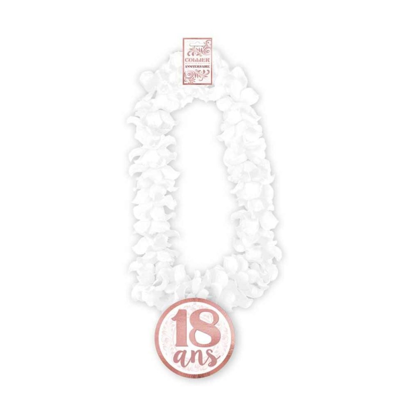 Collier fleur 18 ans femme