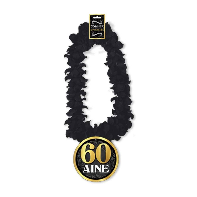 Collier fleur 60 ans homme