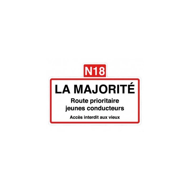 Plaque de ville La Majorité