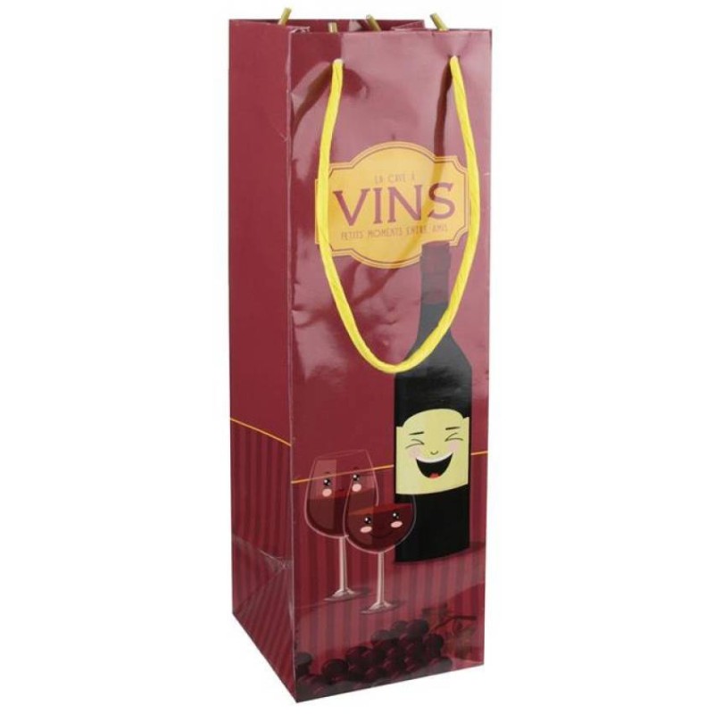 Sac cadeau bouteille de vin