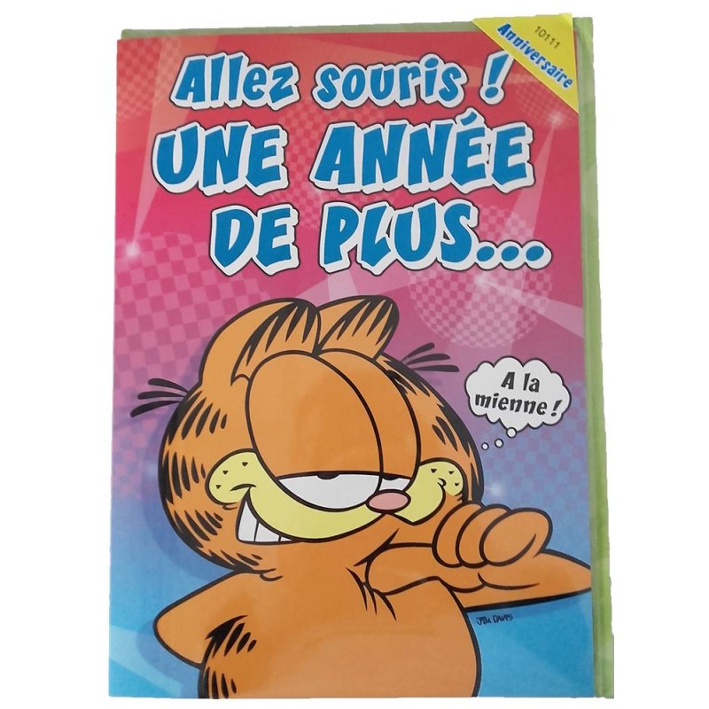 Carte maxi Garfield 1 an de plus