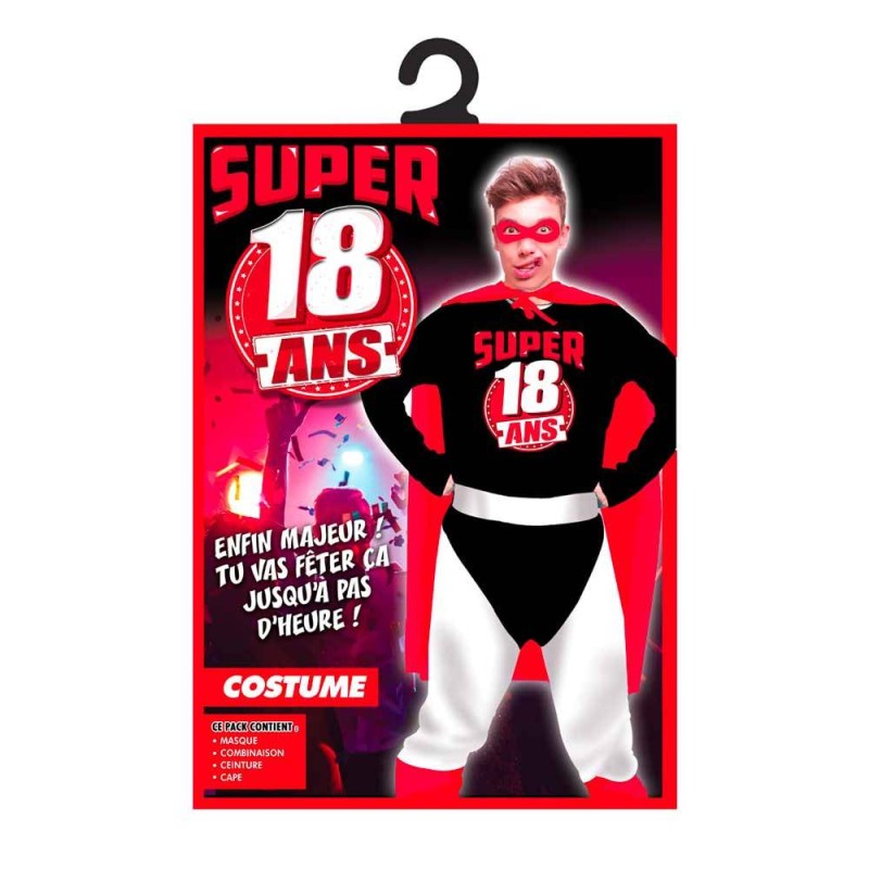 Costume super 18 ans homme