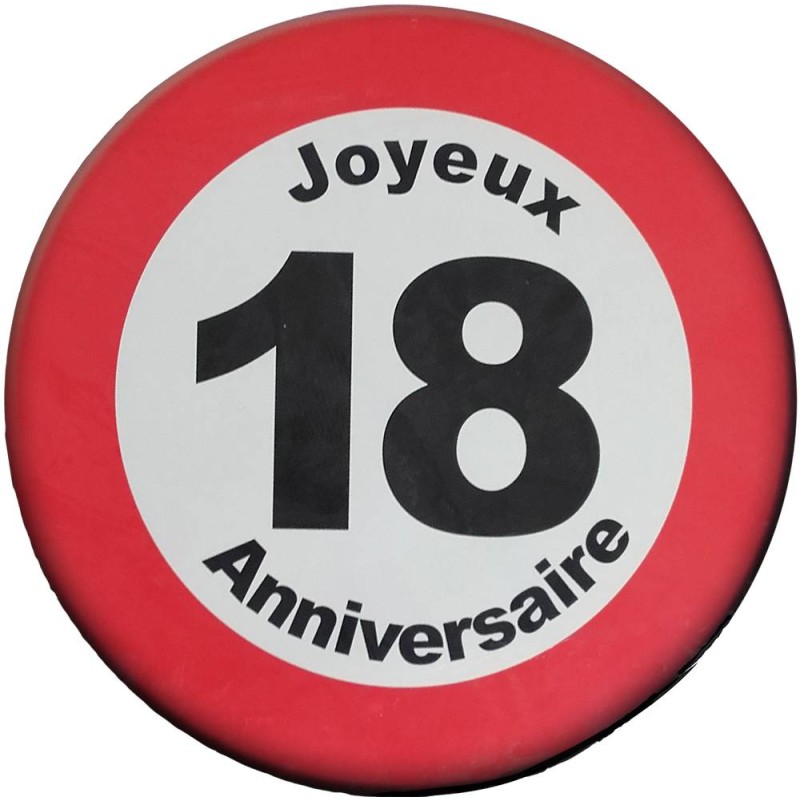 Panneau 18 ans joyeux anniversaire