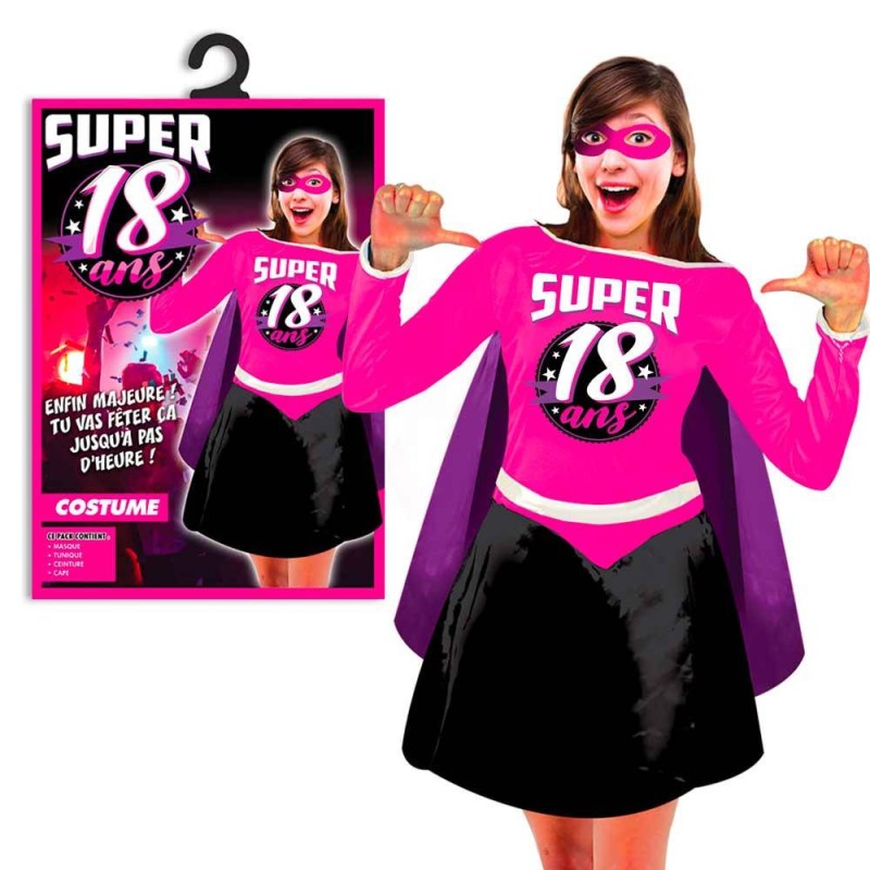 Costume super 18 ans femme